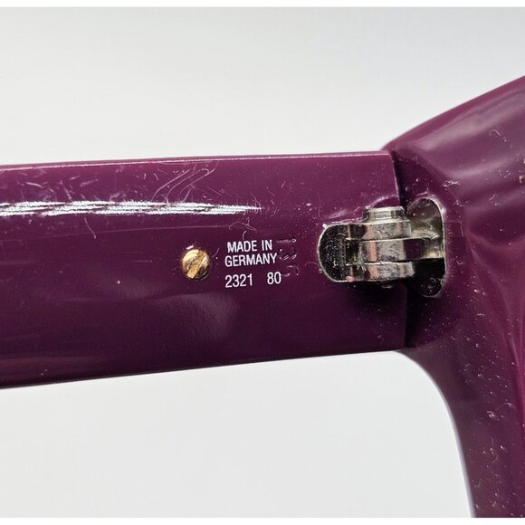Vintage Christian Dior 2321  Purple Sunglasses Germany 1980\'S Large Chic Boho